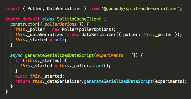 Node.js data serliazer