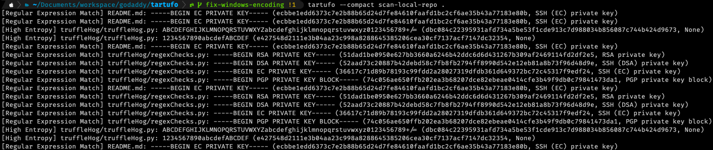 tartufo compact scan example